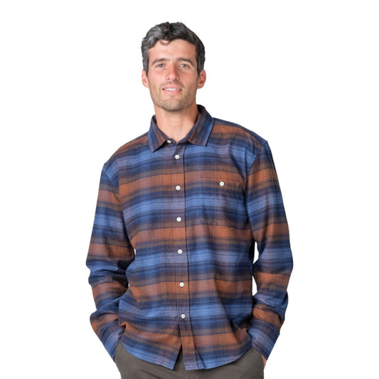 Klitmøller Collective M Bobby Shirt Navy/Rust