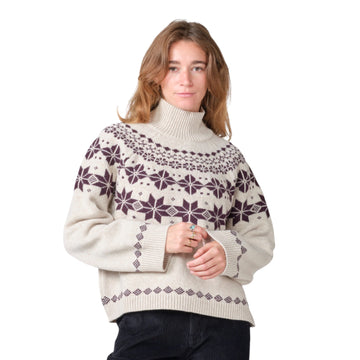 Klitmøller Collective W Claire Strik Pastel Sand/Burgundy