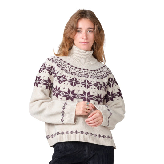 Klitmøller Collective W Claire Strik Pastel Sand/Burgundy