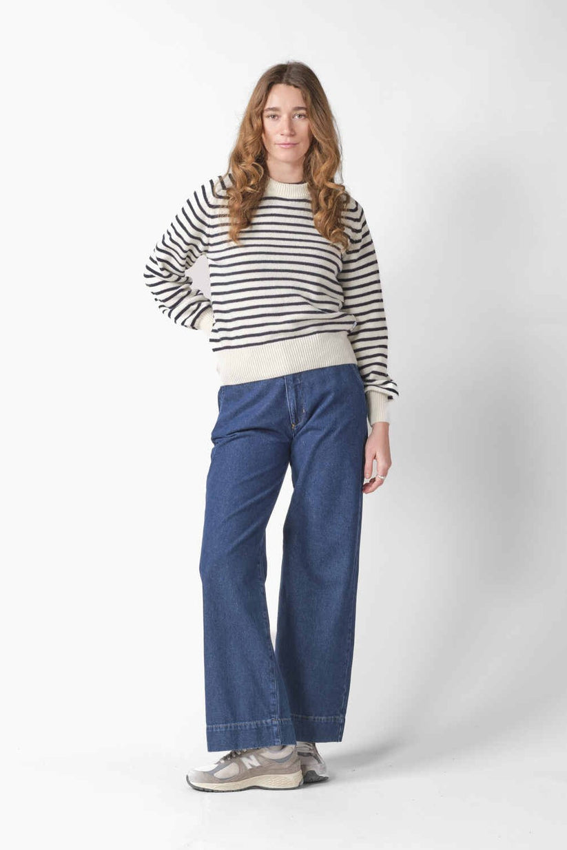 Klitmøller Collective W Ivy Strik Cream/Navy