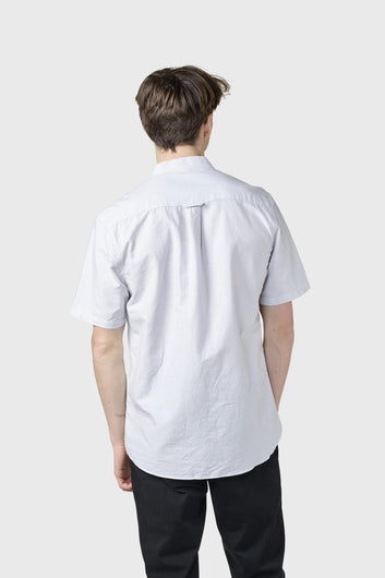 Klitmøller Collective M Max Striped Shirt Gots White/Sand