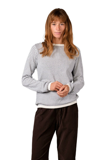 Klitmøller Collective W Silje Knit Gots Cream/Navy