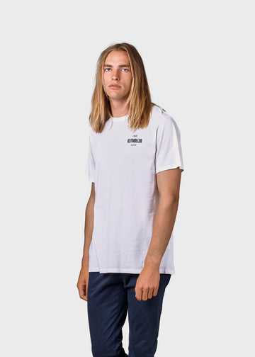 Klitmøller Collective M Mens Small Logo Tee Ocs White