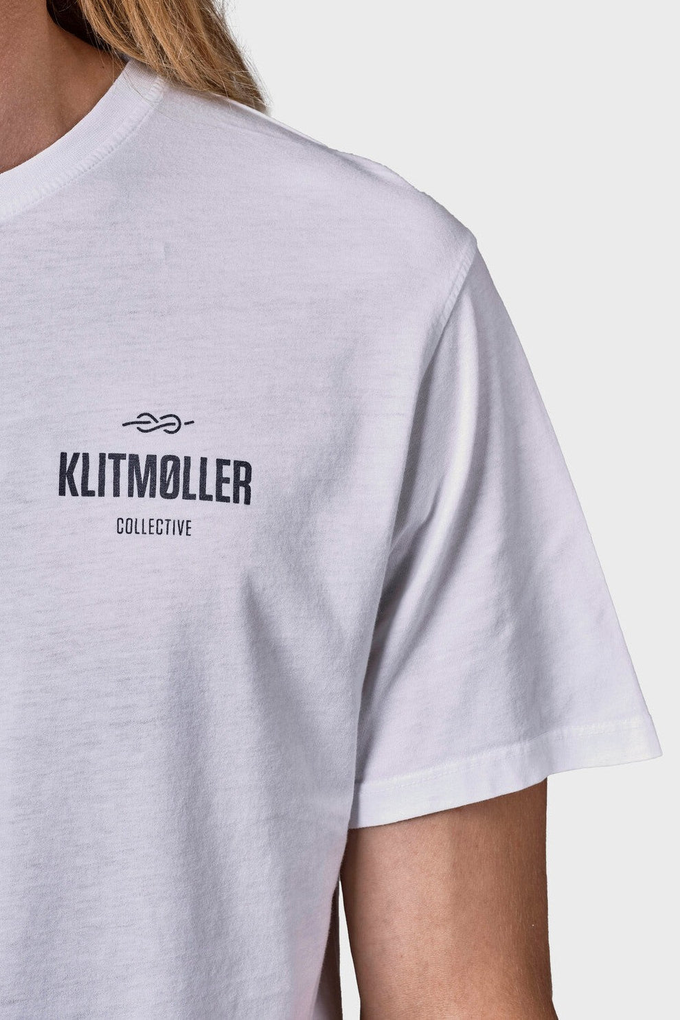 Klitmøller Collective M Mens Small Logo Tee Ocs White