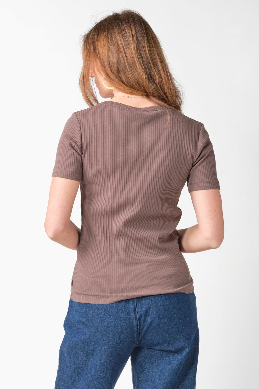 Klitmøller Collective W Rib Tee Ocs Taupe