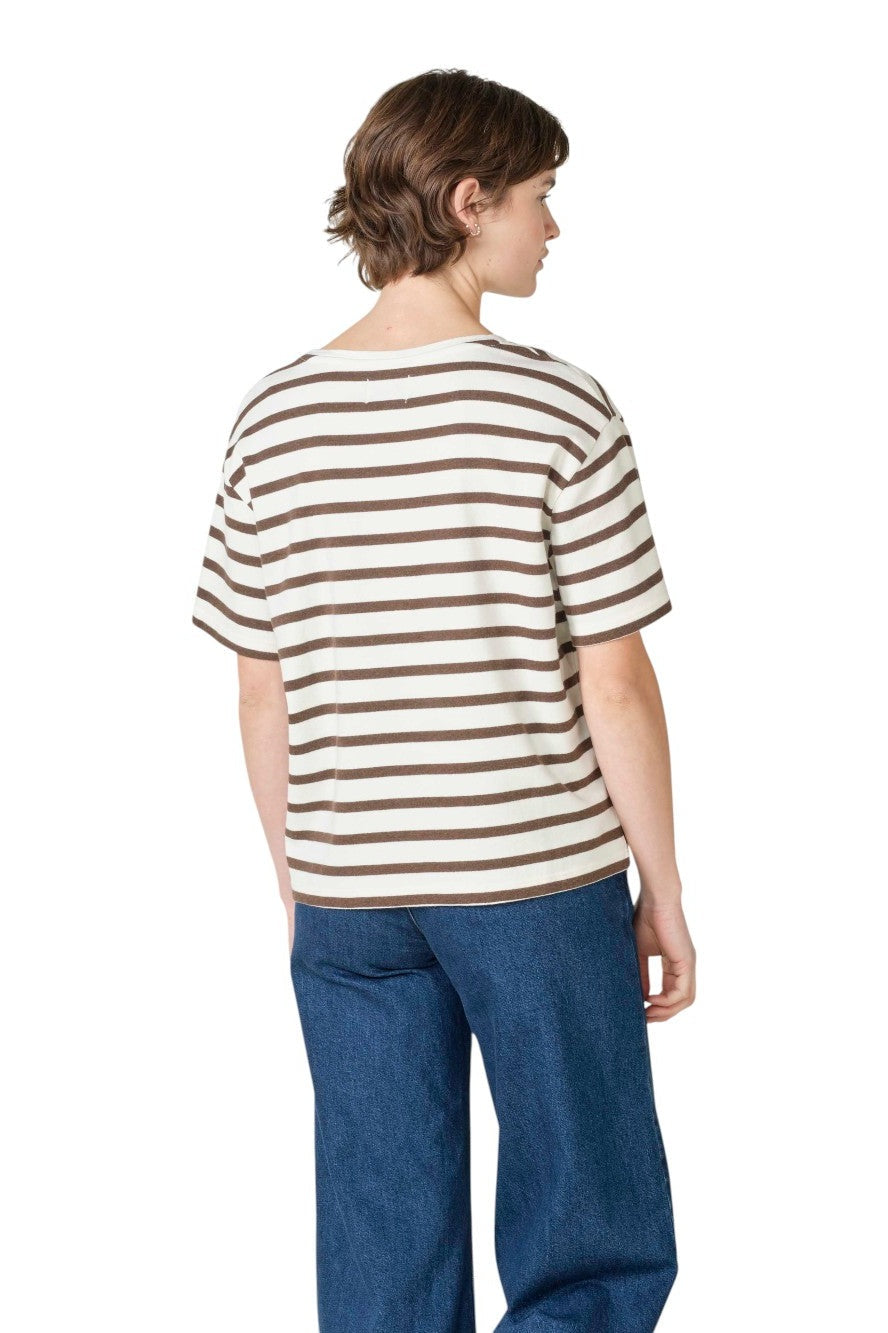 Klitmøller Collective W Kelly Tee Ocs Cream/Taupe
