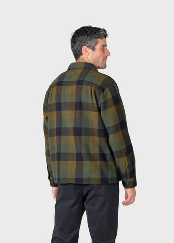 Klitmøller Collective M Casper Shirt Gots Olive Check