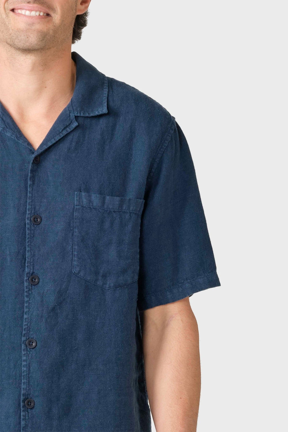 Klitmøller Collective M Birger S/S Linen Navy