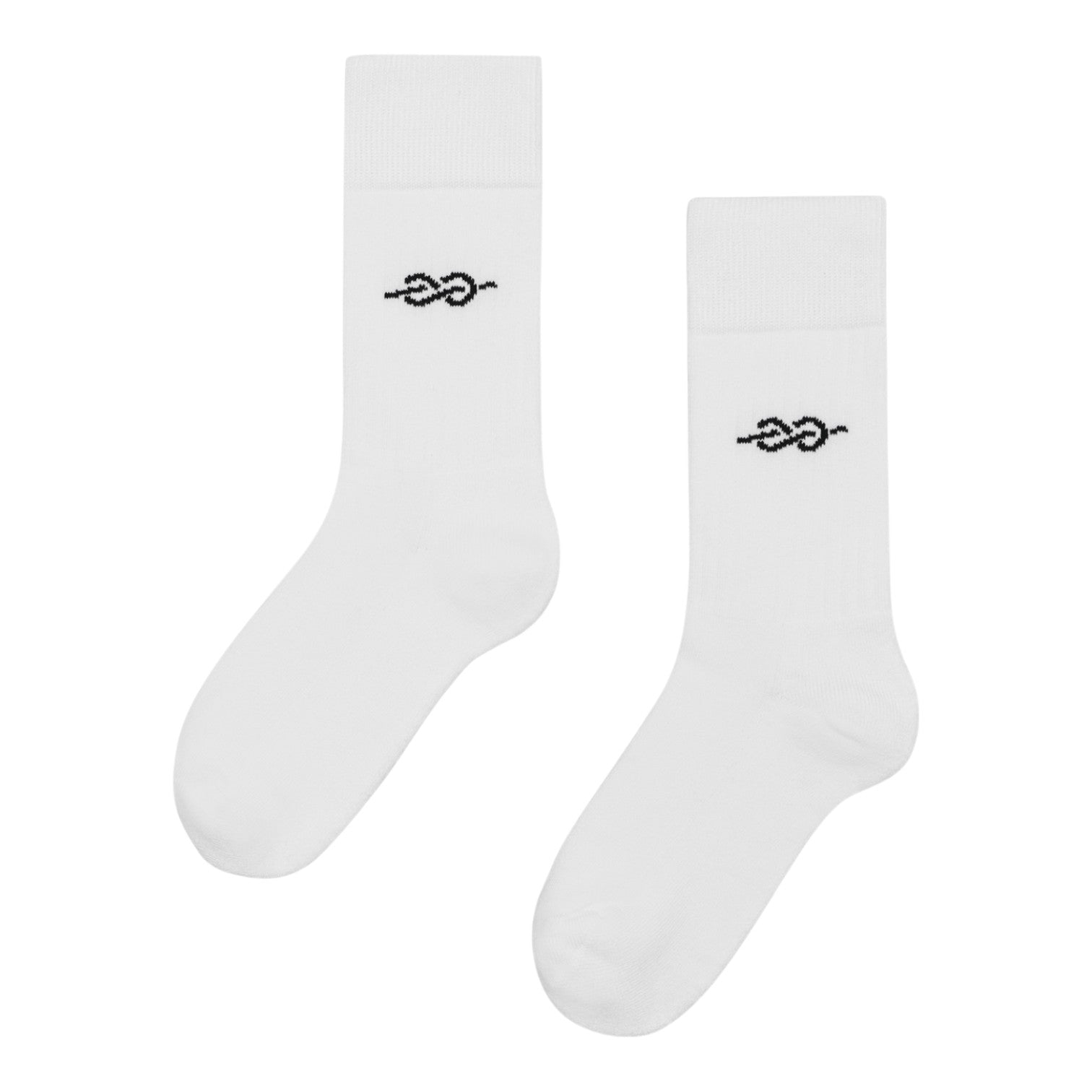 Klitmøller Collective U Logo Cotton Socks White Navy