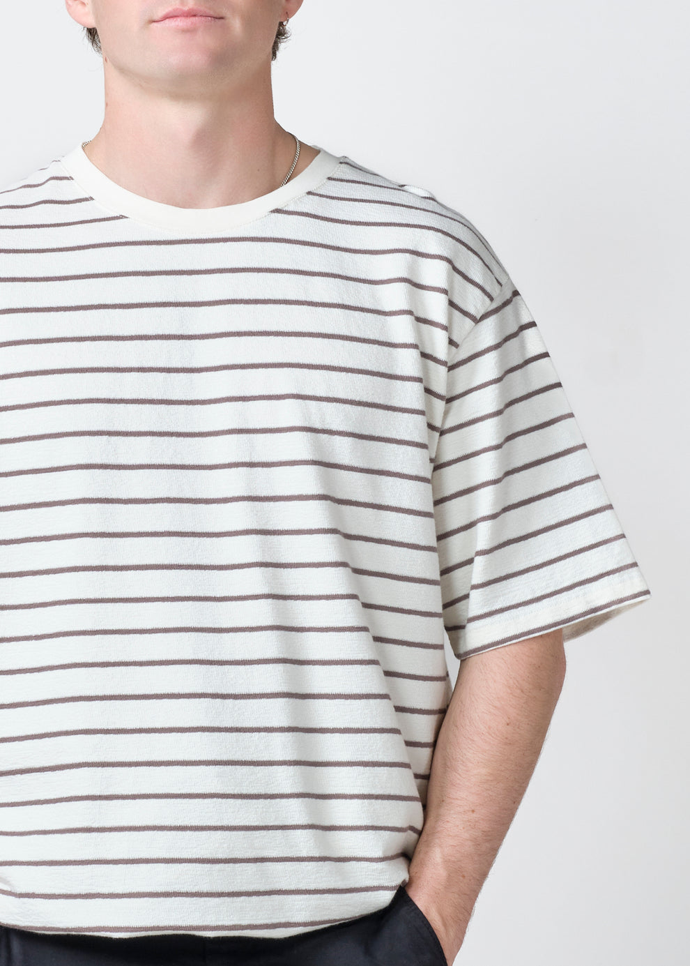 Klitmøller Collective M Peter Tee Cream/Taupe