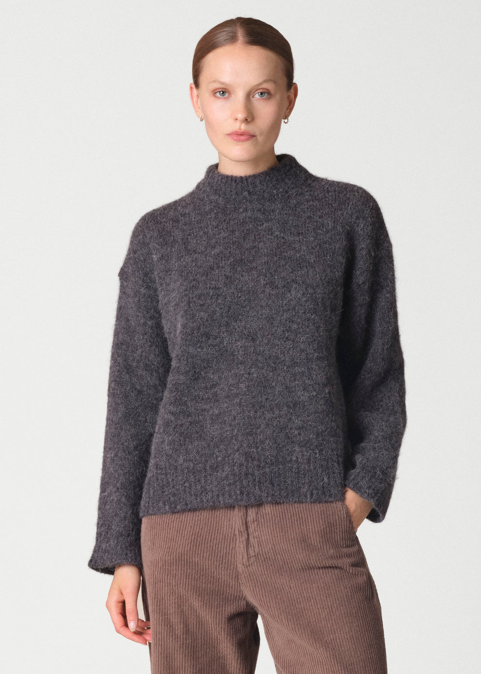 Klitmøller Collective W Linden Knit Black Melange