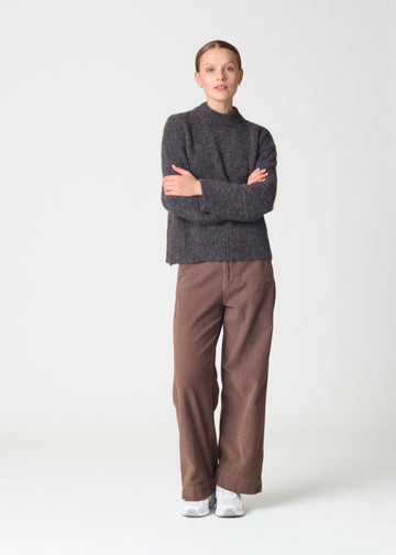 Klitmøller Collective W Linden Knit Black Melange