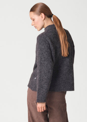 Klitmøller Collective W Linden Knit Black Melange