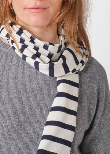 Klitmøller Collective U Mateo Long Scarf Cream/Navy