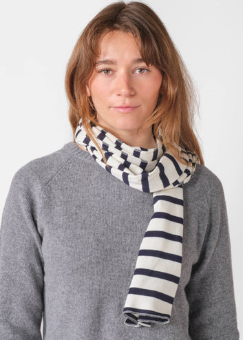 Klitmøller Collective U Mateo Long Scarf Cream/Navy