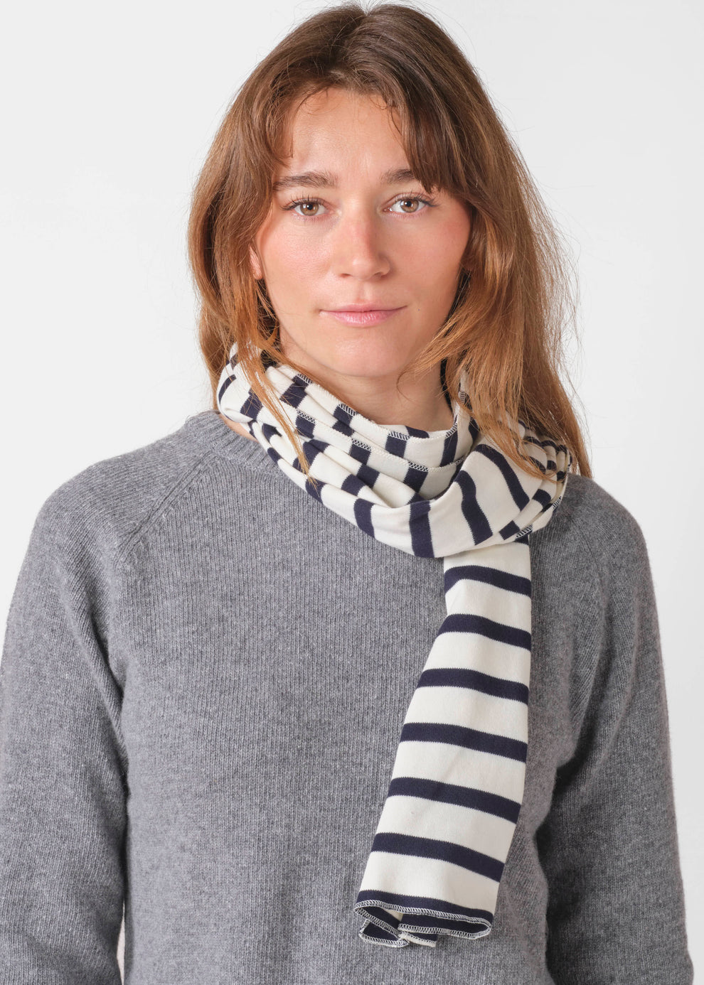 Klitmøller Collective U Mateo Long Scarf Cream/Navy