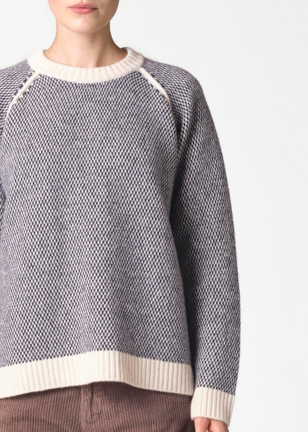 Klitmøller Collective W Kate Knit Cream/Navy