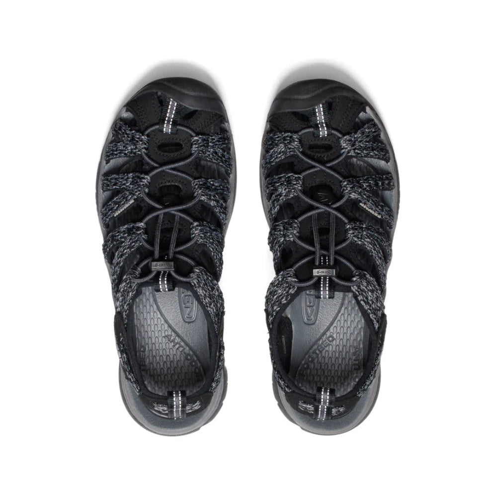 Keen W Whisper Sandal Black Steel Grey