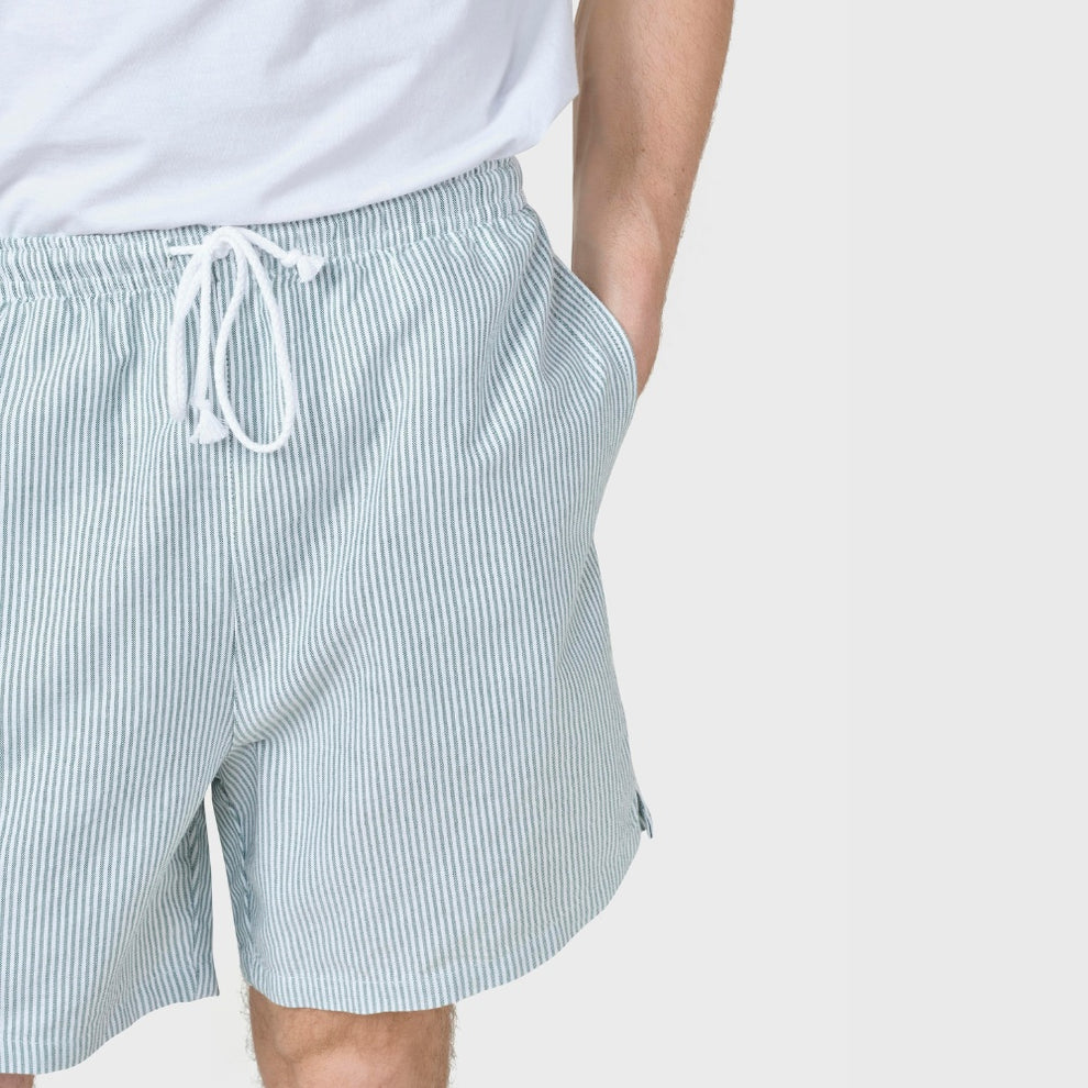 Klitmøller M Bertram Shorts Hvid/Mos Grøn