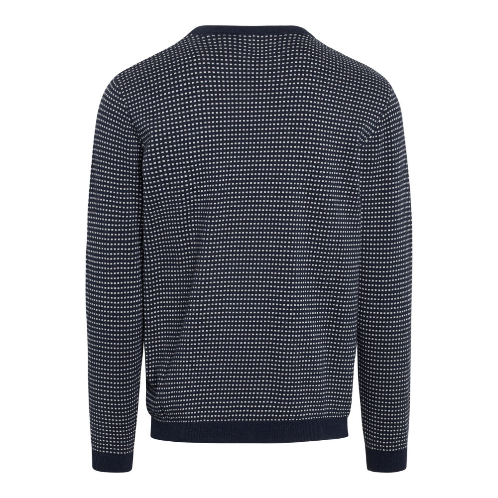 Klitmøller M Otto Strik Navy Cream Melange Dots