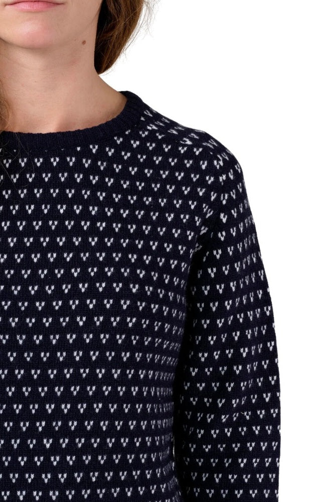 Klitmøller M Mika Strik Navy Cream