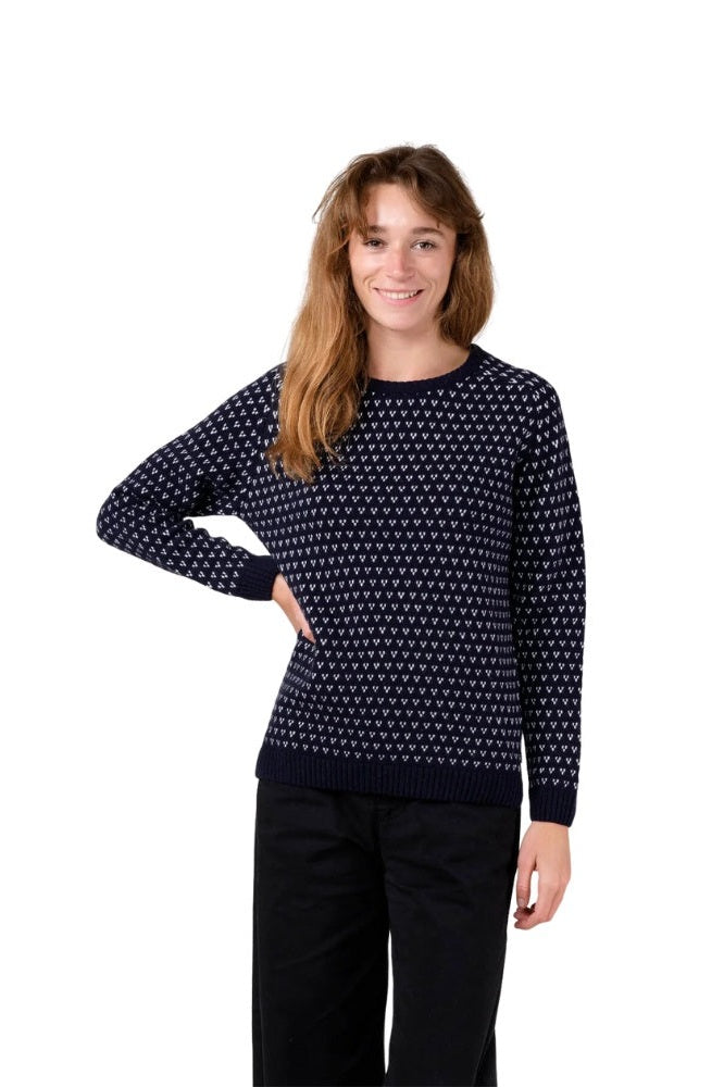 Klitmøller M Mika Strik Navy Cream