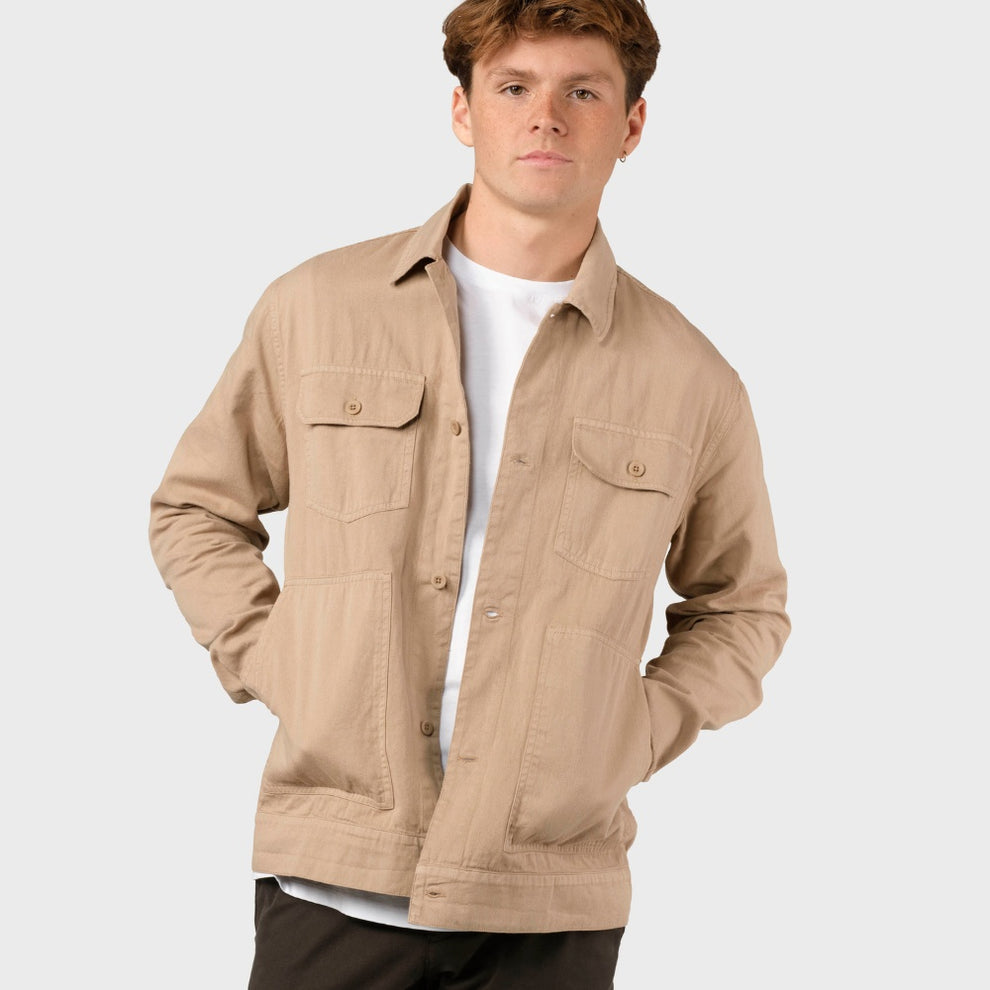 Klitmøller M Niklas Twill Overshirt Sand