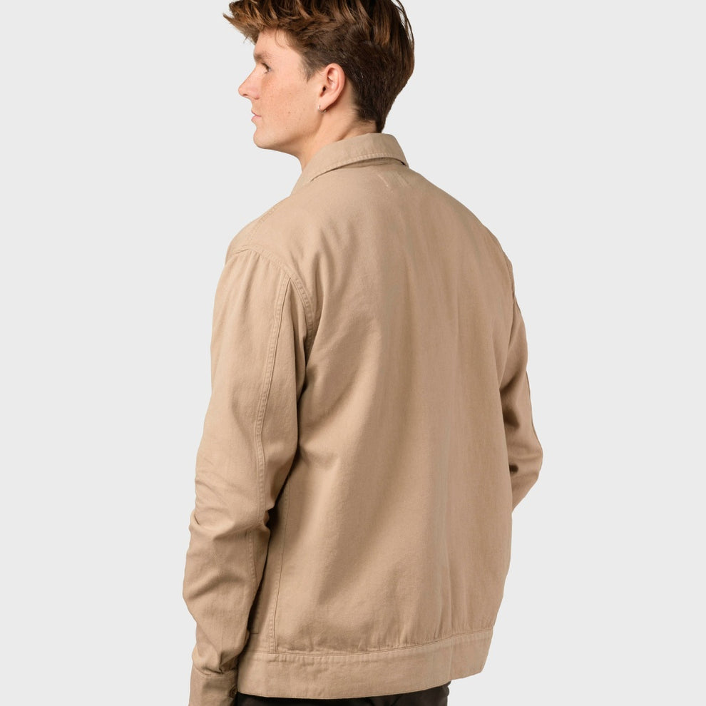 Klitmøller M Niklas Twill Overshirt Sand