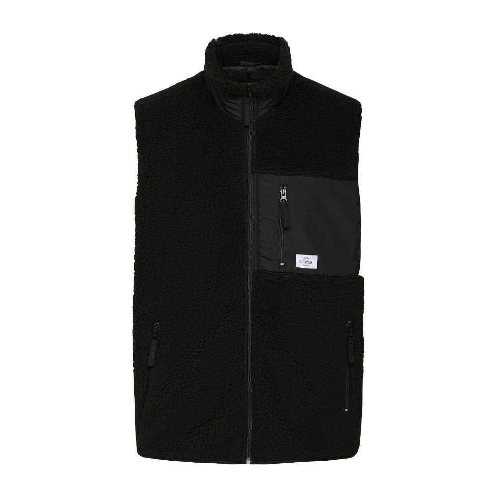 Klitmøller M Mens Fleece Vest Black