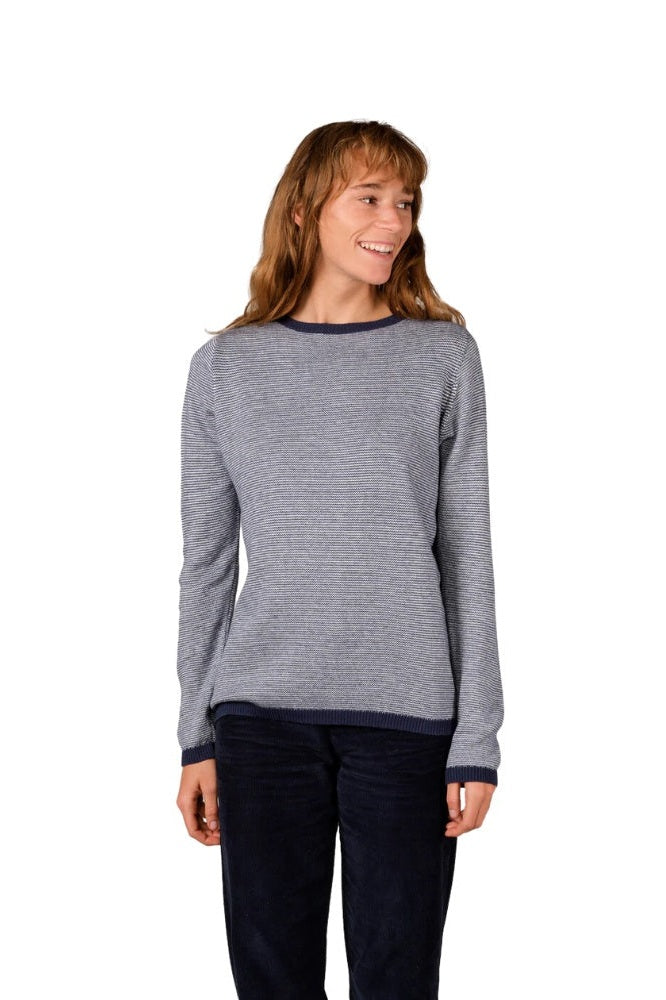 Klitmøller W 1396 Rosa Knit Navy Cream