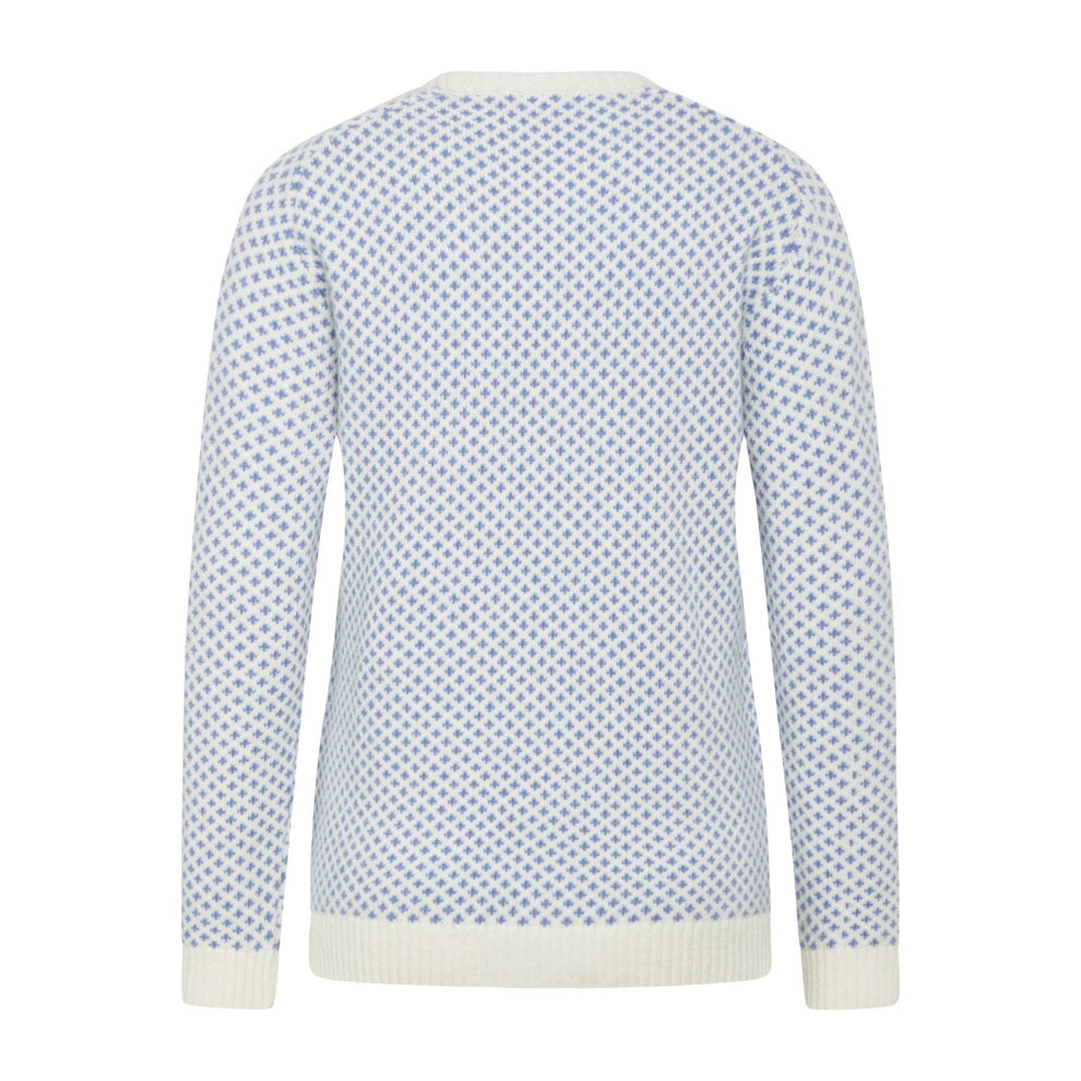 Klitmøller W Elaine Strik Cream Light Blue