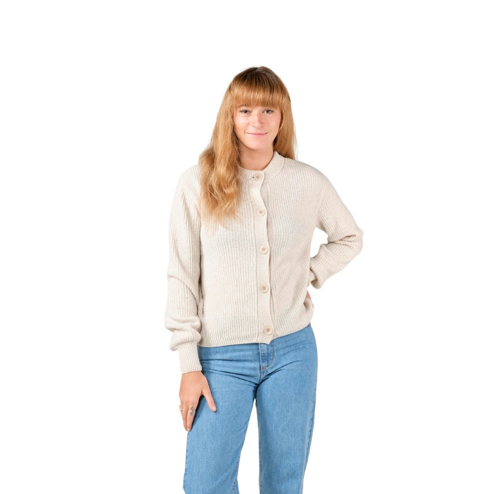 Klitmøller W Gerda Cardigan Strik Pastel sand