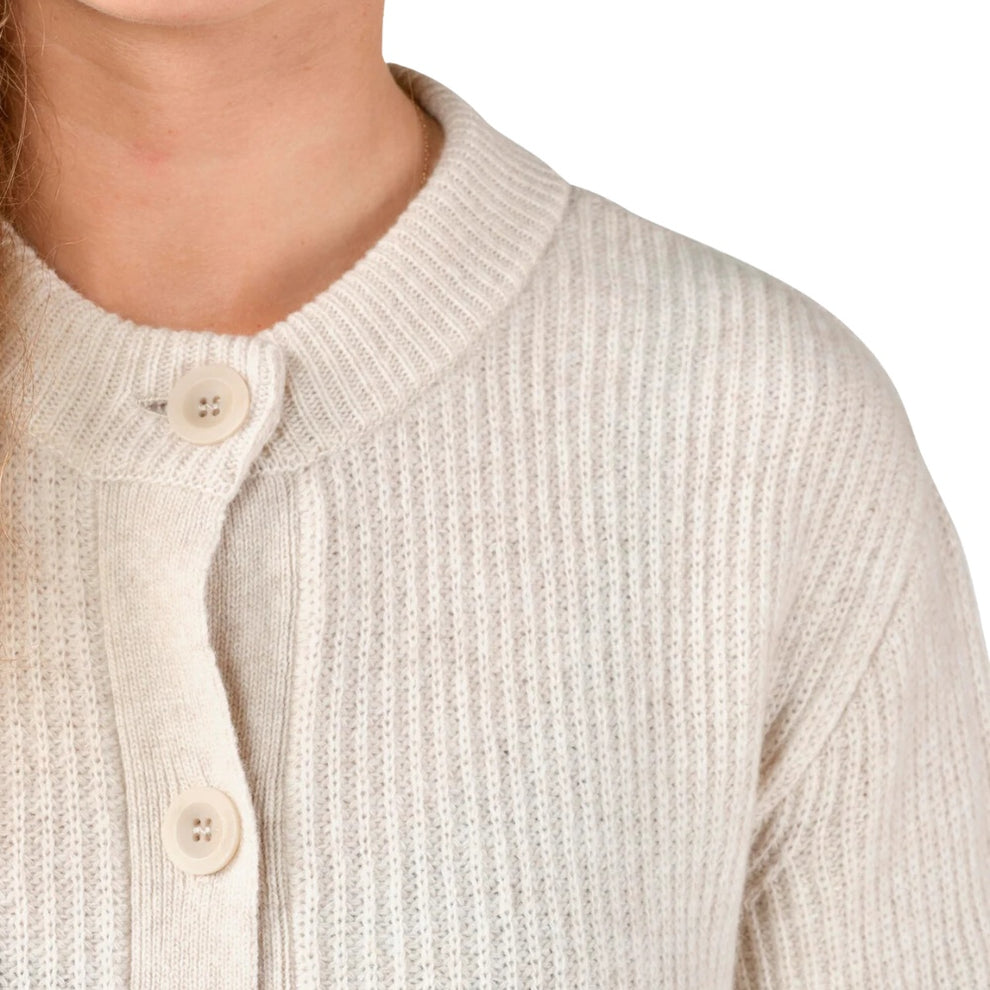 Klitmøller W Gerda Cardigan Strik Pastel sand