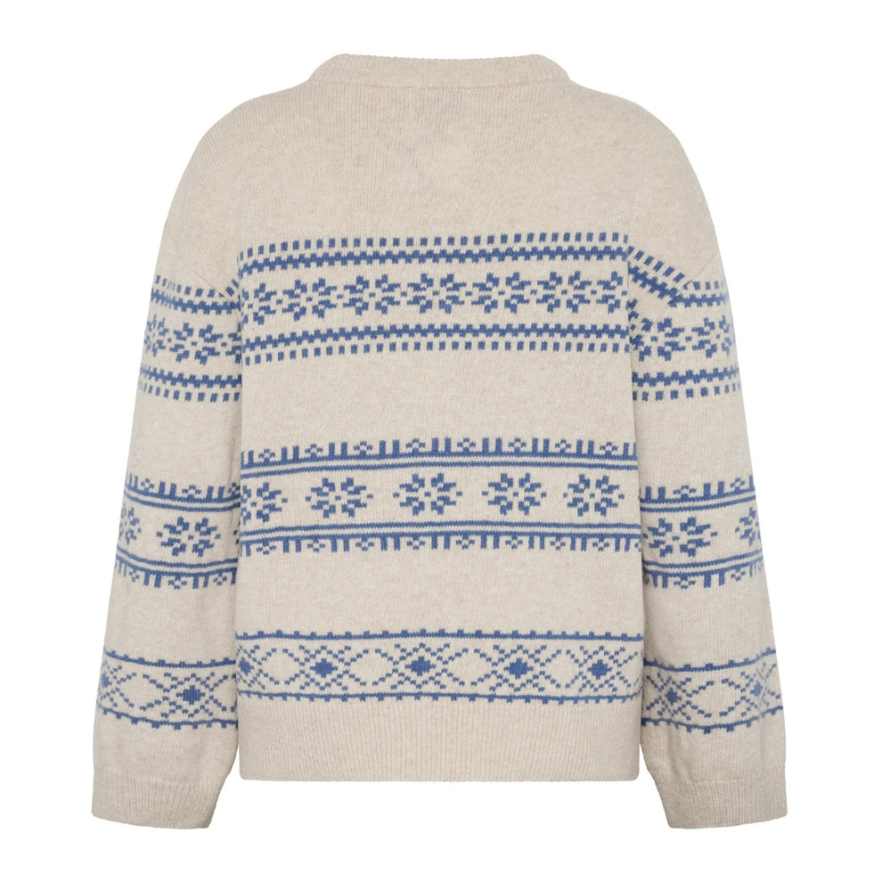 Klitmøller W Jette Knit Pastel Sand Ocean