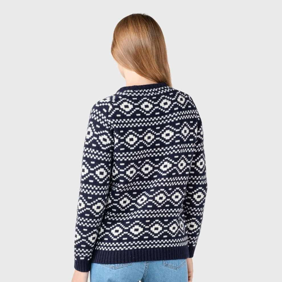 Klitmøller W Marie Strik Navy Cream