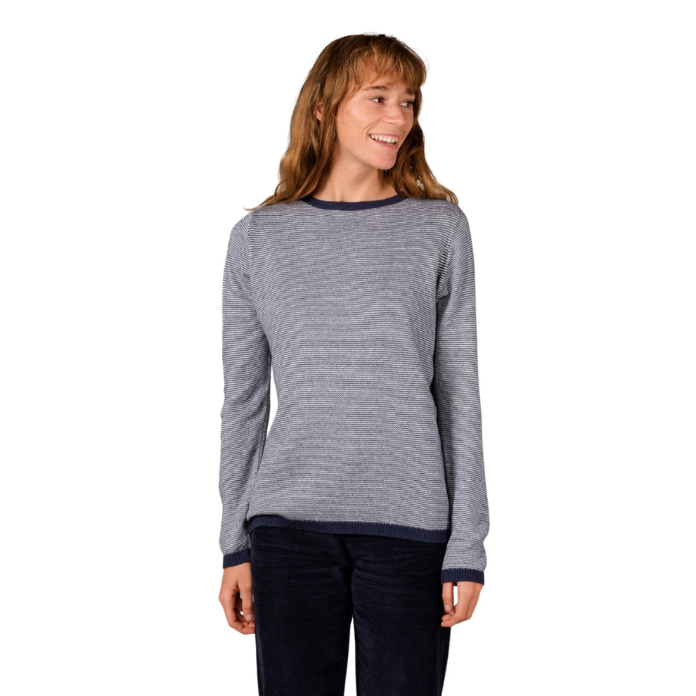 Klitmøller W Rosa Strik Navy Cream