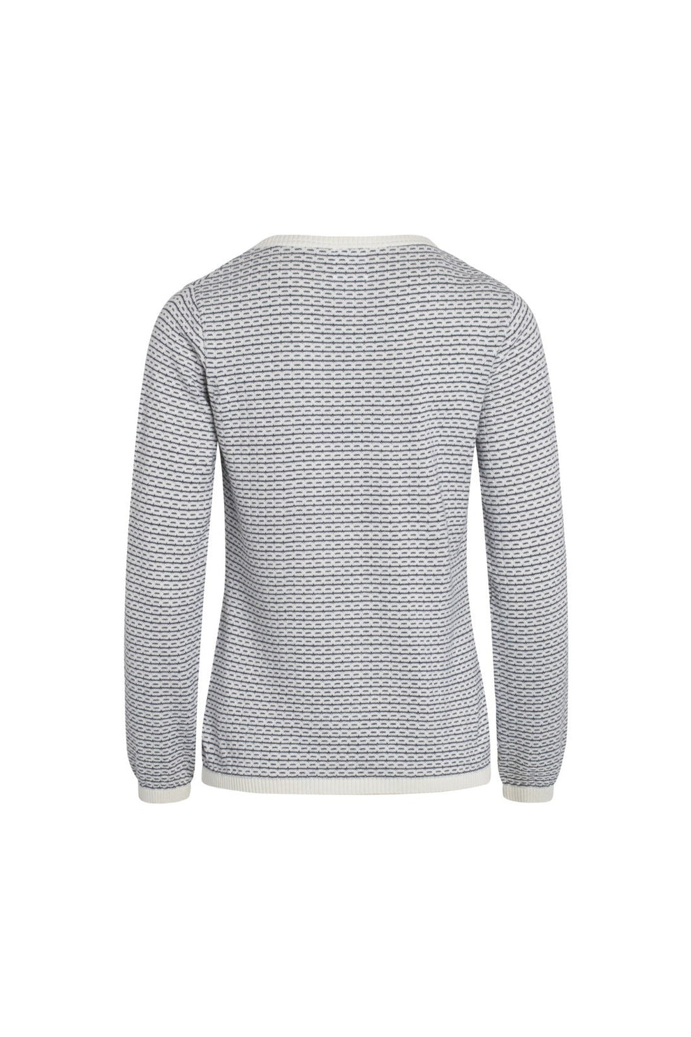 Klitmøller W Silje Knit striktrøje Cream/Navy