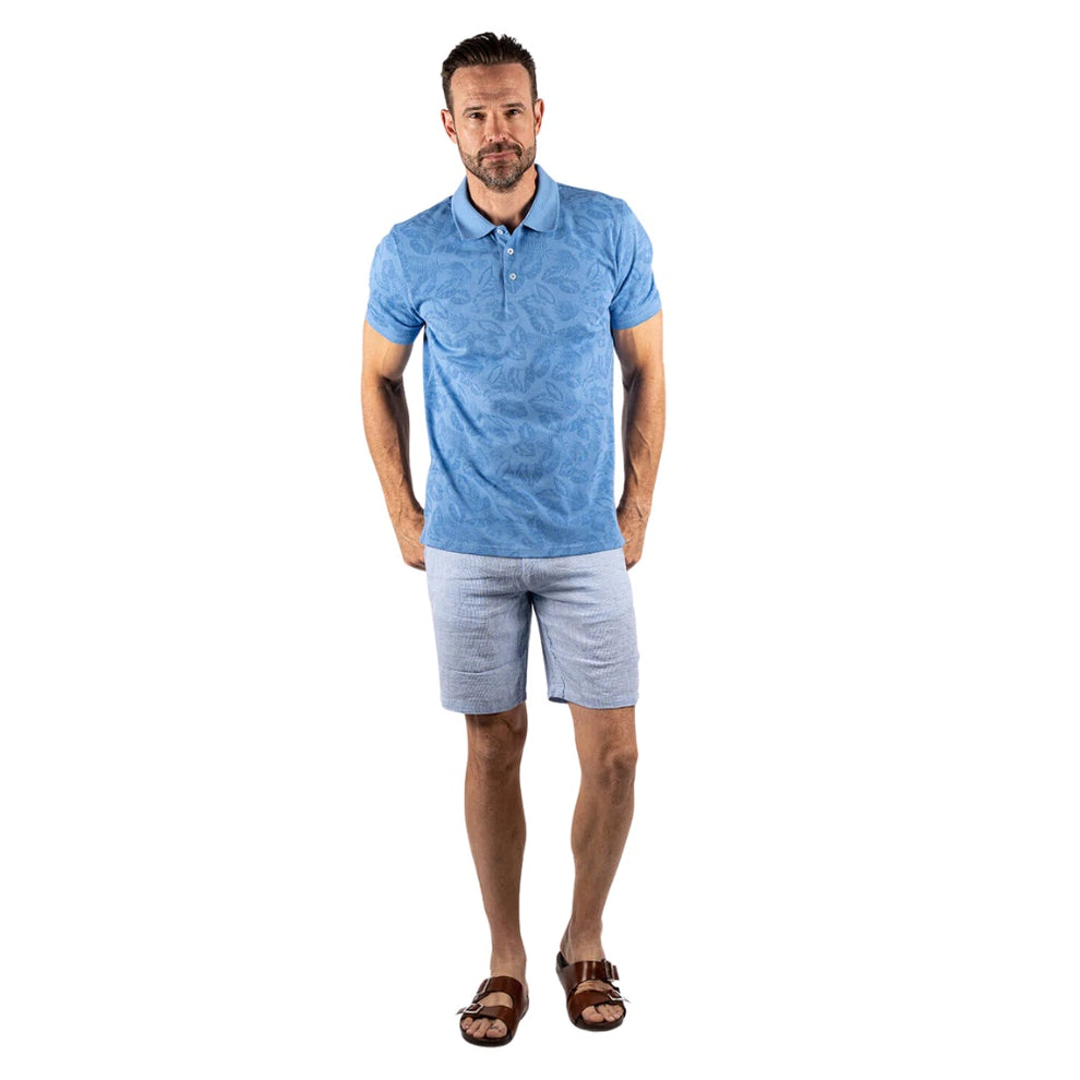 Pre End M Bastian Polo Shirt Water Blue