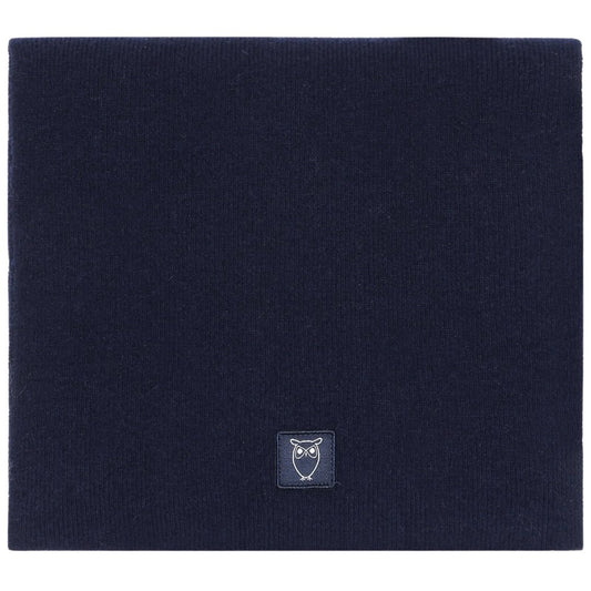 Knowledge Cotton Apparel M Rib Knit Wool Scarf Total Eclipse