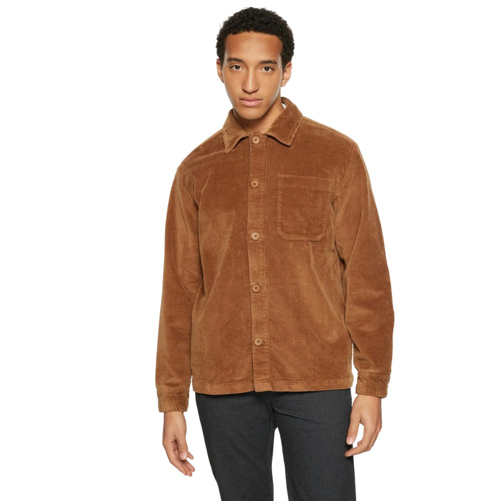 Knowledge Cotton Apparel M Stretched 8-Wales corduroy Overshirt Dashhound