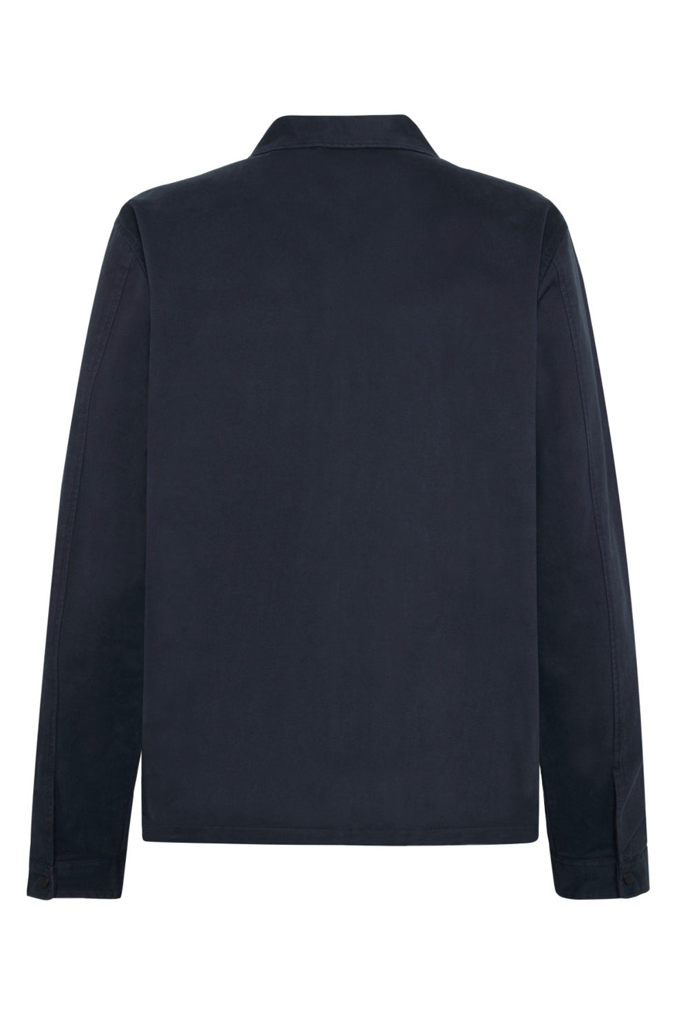 Knowledge Cotton Apparel M Twill Zip Overshirt 1001 Total Eclipse