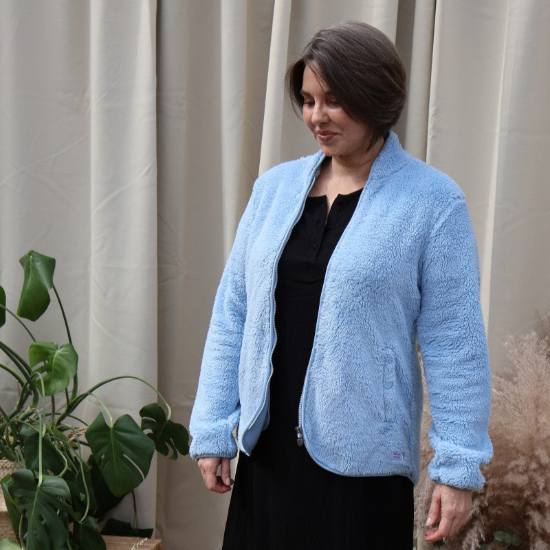 Kopenhaken W Antora Pile Jacket Powder Blue