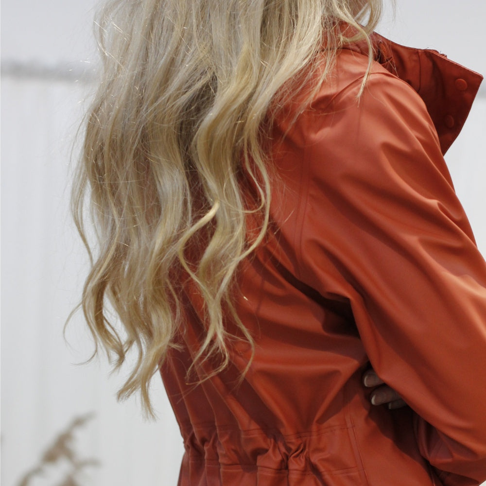 Kopenhaken W Bailey Regnjakke Caramel Red
