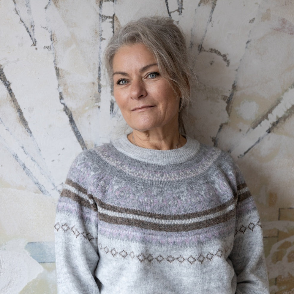 Kopenhaken W Clara Dame Strik Grey Melange