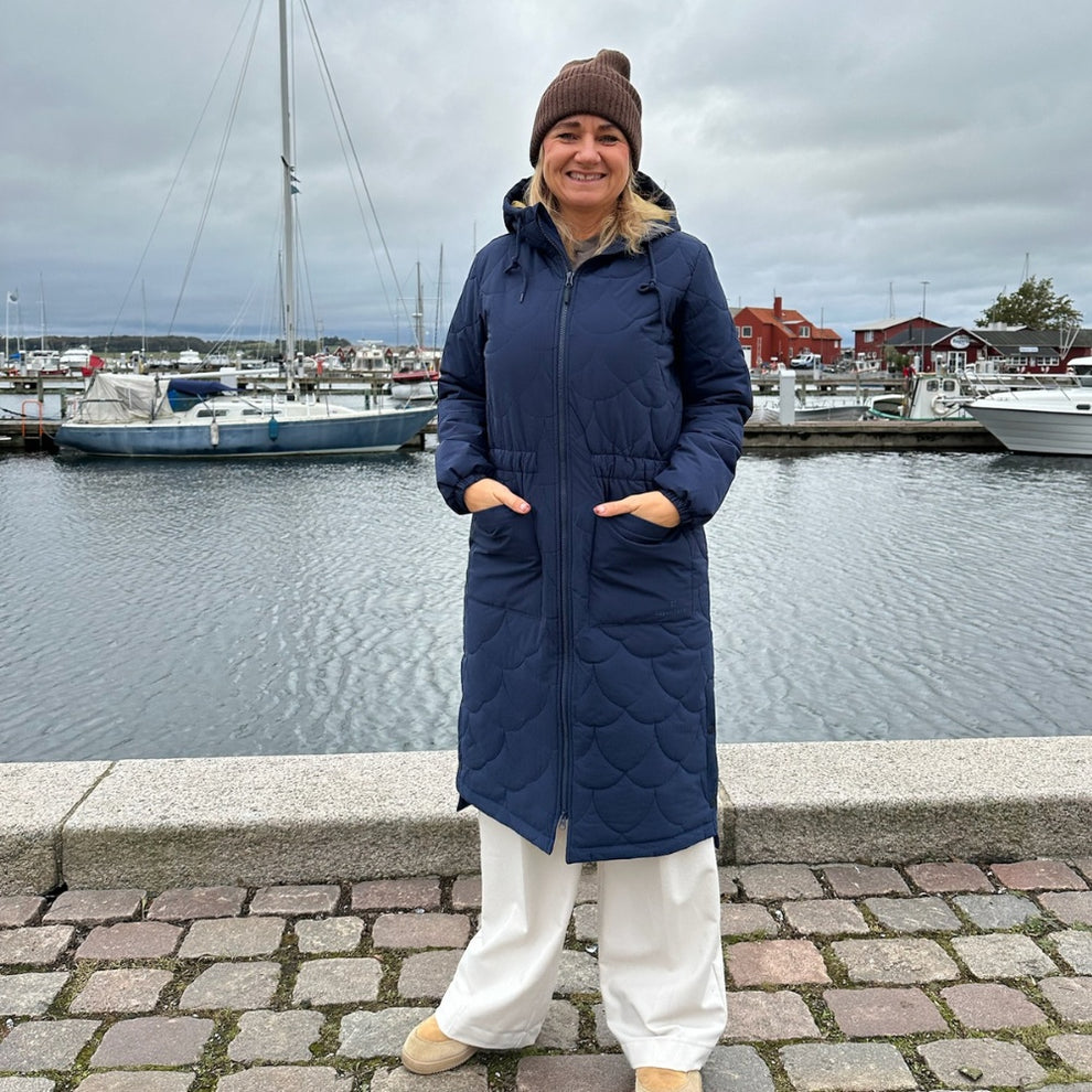 Kopenhaken W Lorca Quilt Jacket Long New Navy
