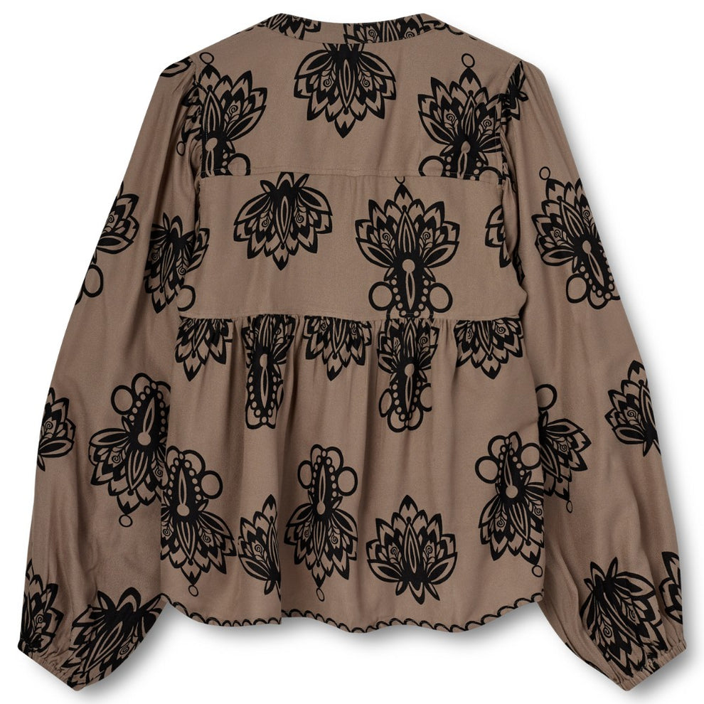 Kopenhaken W Palamos Blouse Akhil Brown