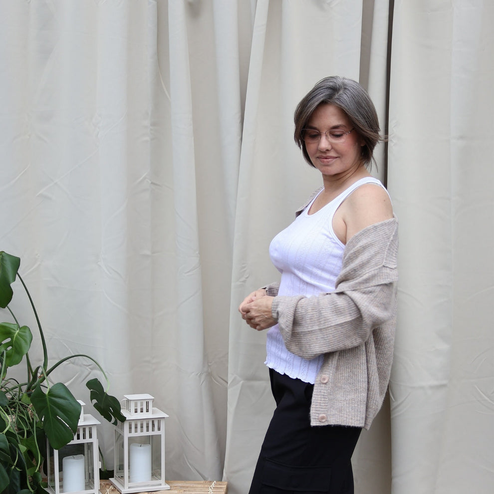 Kopenhaken W Svelmø Cardigan Tan