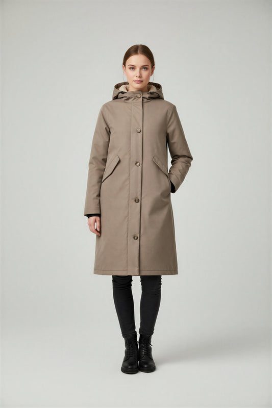 Kopenhaken Fanny Jacket Desert Taupe - simple full front