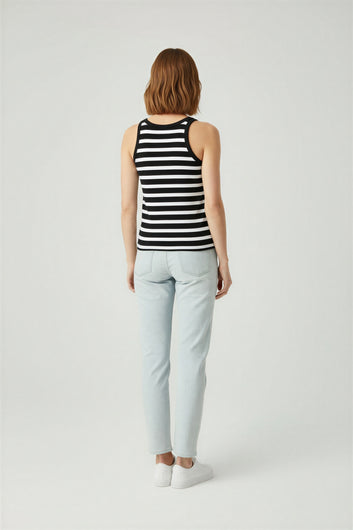 Kopenhaken Siena Stripe Top Meteorite - simple full back