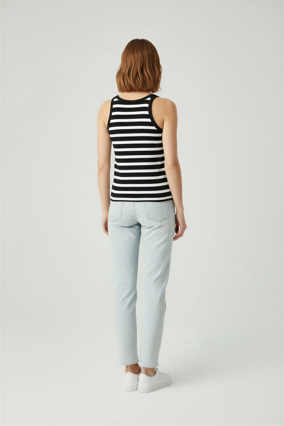 Kopenhaken Siena Stripe Top Meteorite - simple full back